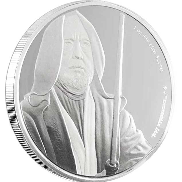2016 Star Wars Classic Obi-Wan Kenobi 1oz Silver