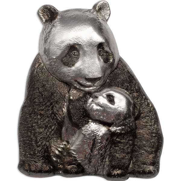 CIT 2017 Lucky Panda 88g Antiqued Silver
