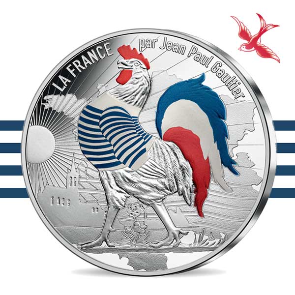 France by Jean Paul Gaultier 2017 50€ silver coin Marinière