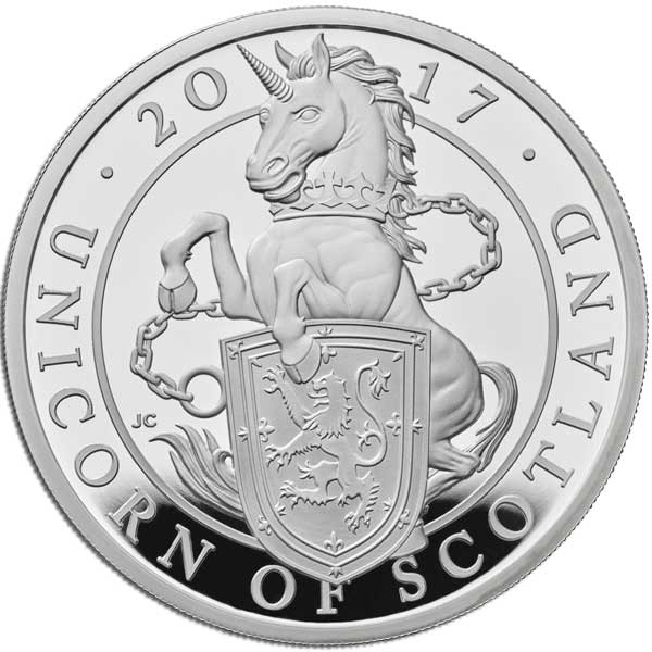 The Queen's Beasts - The Unicorn of Scotland 2017 UK 1oz Silver Proof Coin