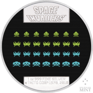Space Invaders 40th Anniversary 2018 Nuie Proof Silver