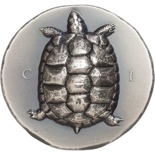 AEGINETIC TORTOISE NUMISMATIC ICONS 2020 Cook Islands 1oz ultra high relief