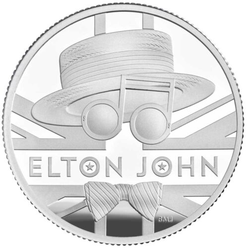 ELTON JOHN 2020 UK half ounce silver proof coin