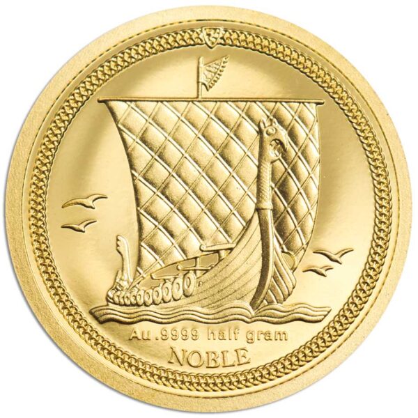 NOBLE 2022 ISLE OF MAN - 0.5g .9999 gold proof coin