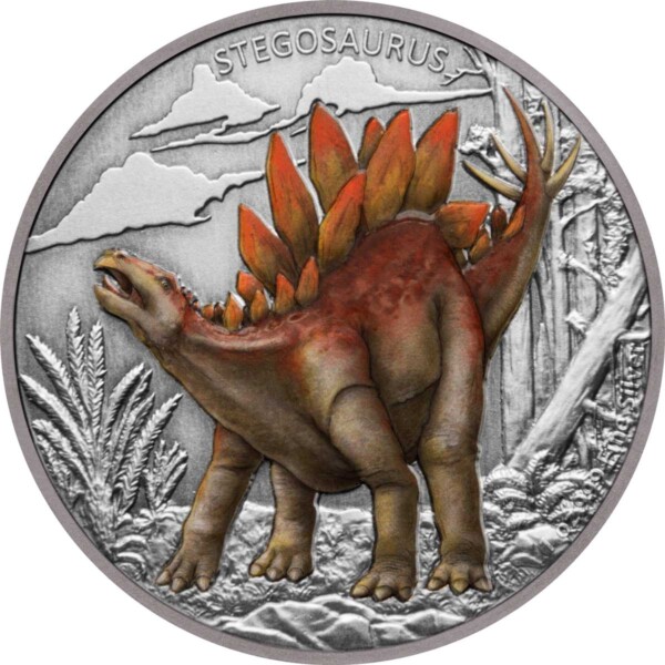 DINOSAURS: STEGOSURUS 2020 Niue 1oz silver coin