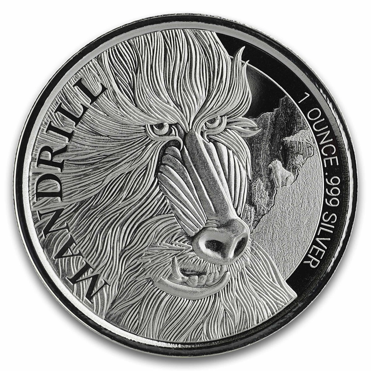 MANDRILL 2020 Cameroon 1oz Silver Bullion Coin