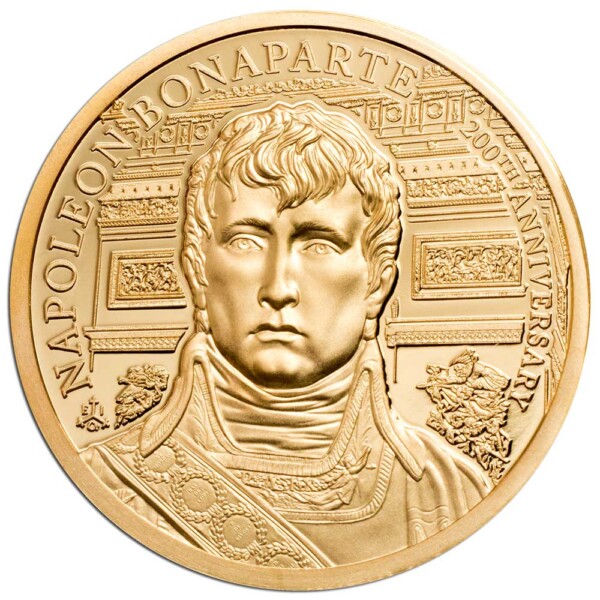 200th ANNIVERSARY NAPOLEON BONAPARTE 2021 St Helena 1/4oz gold coin