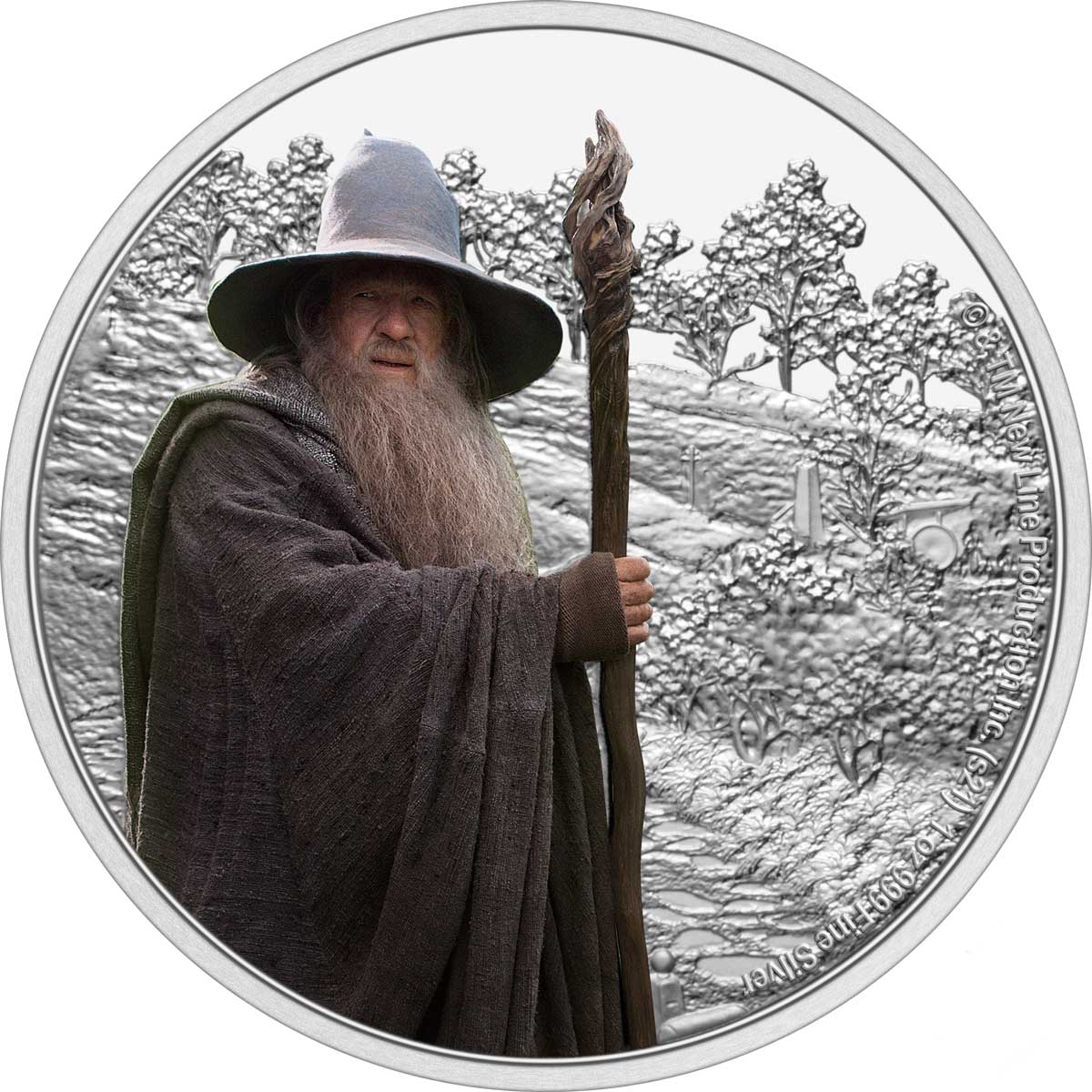 THE LORD OF THE RINGS™ – Gandalf the Grey 2021 Niue1oz Silver Coin