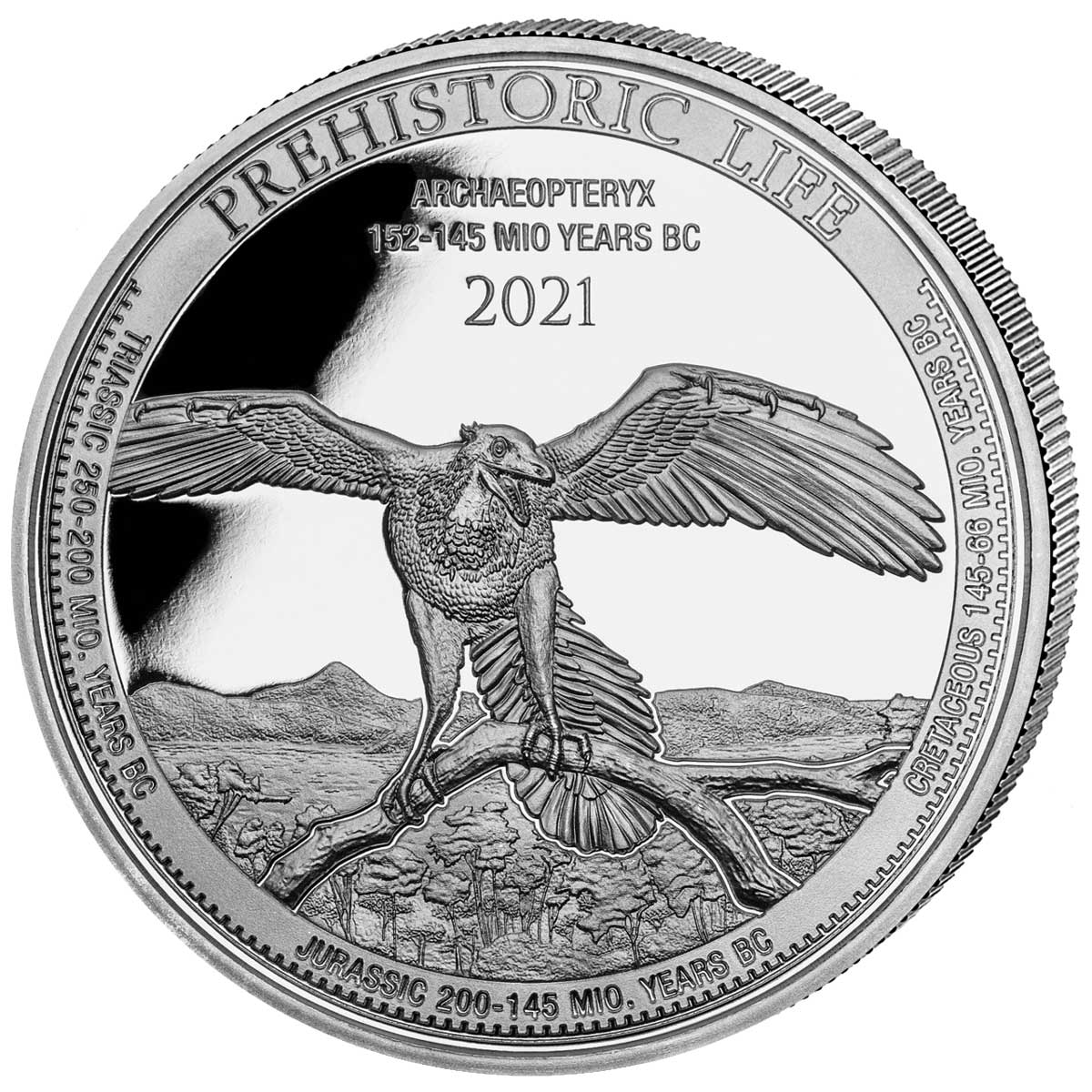 PLESIOSAURUS 2020 Congo 1oz .999 BU silver coin PREHISTORIC LIFE 