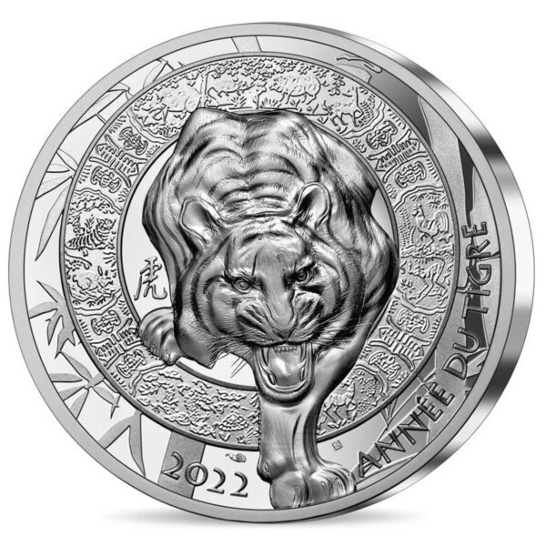 YEAR OF THE TIGER - 2022 France 10€ Proof Silver Coin