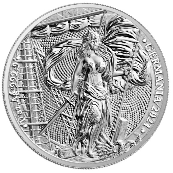 GERMANIA - 2021 10 Mark 2oz silver BU