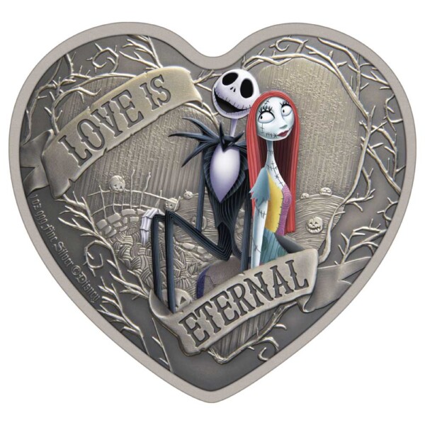 THE NIGHTMARE BEFORE CHRISTMAS - LOVE IS ETERNAL 2021 Niue 1oz Silver Coin
