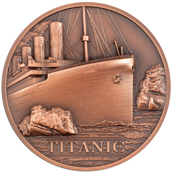 TITANIC 2022 Cook Islands 50g copper coin