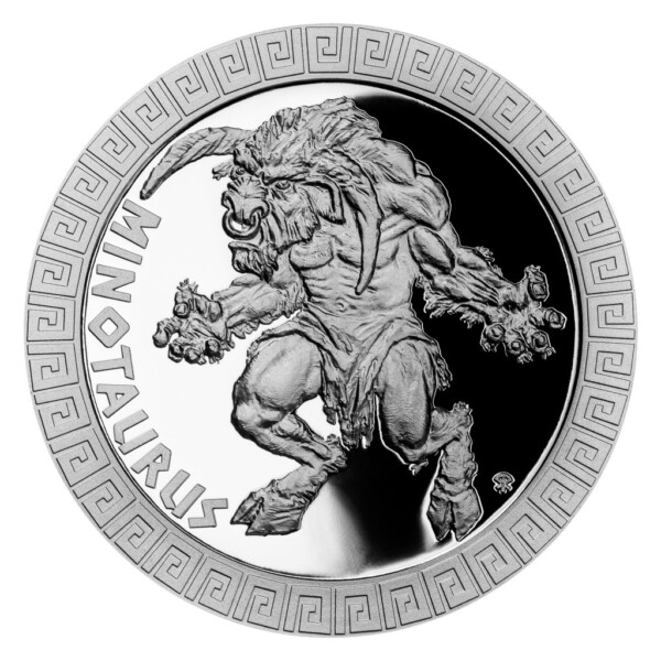 MYTHICAL CREATURES - MINOTAUR 2022 Niue 1oz proof silver coin