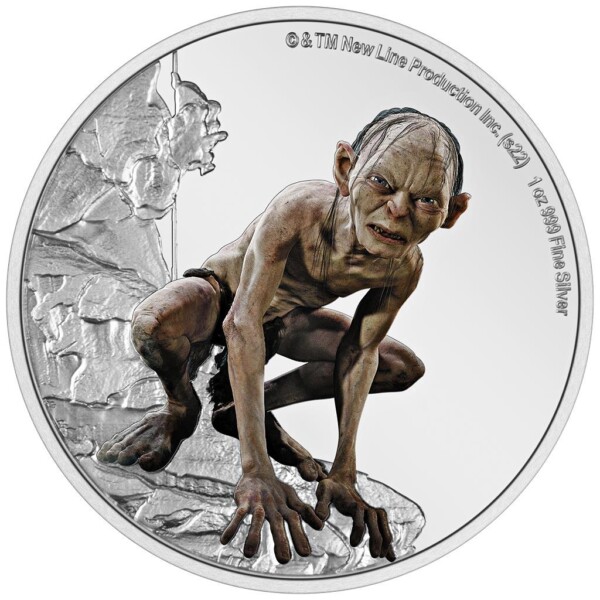 THE LORD OF THE RINGS™ – Gollum 2022 Niue1oz Silver Coin