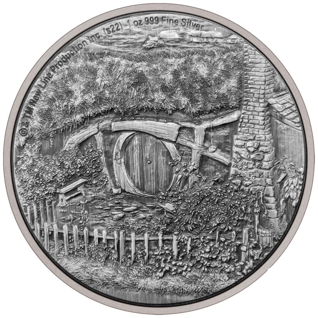 THE LORD OF THE RINGS™ – The Shire 2022 Niue1oz Antiqued Silver Coin