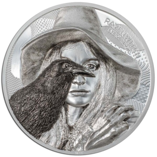 RAVEN WITCH - 2022 Cook Islands 2oz silver