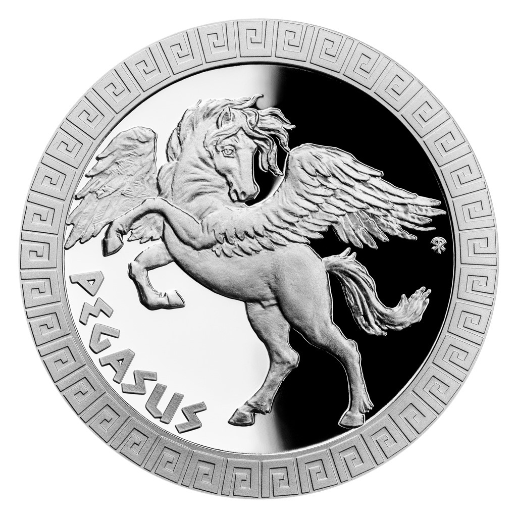 MYTHICAL CREATURES - PEGASUS 2022 Niue 1oz proof silver coin