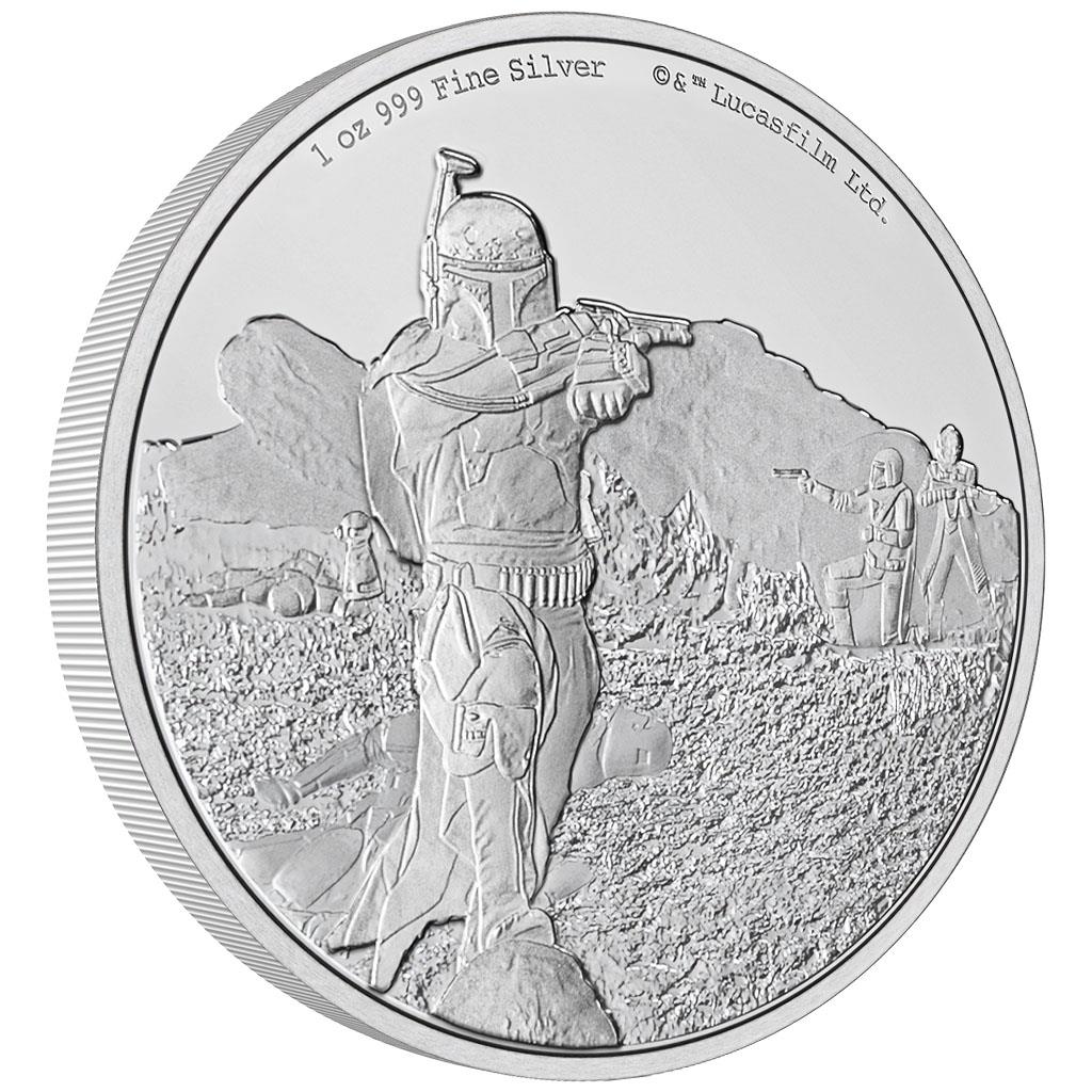 THE MANDALORIAN™ CLASSIC – Boba Fett™1oz Silver Proof Coin