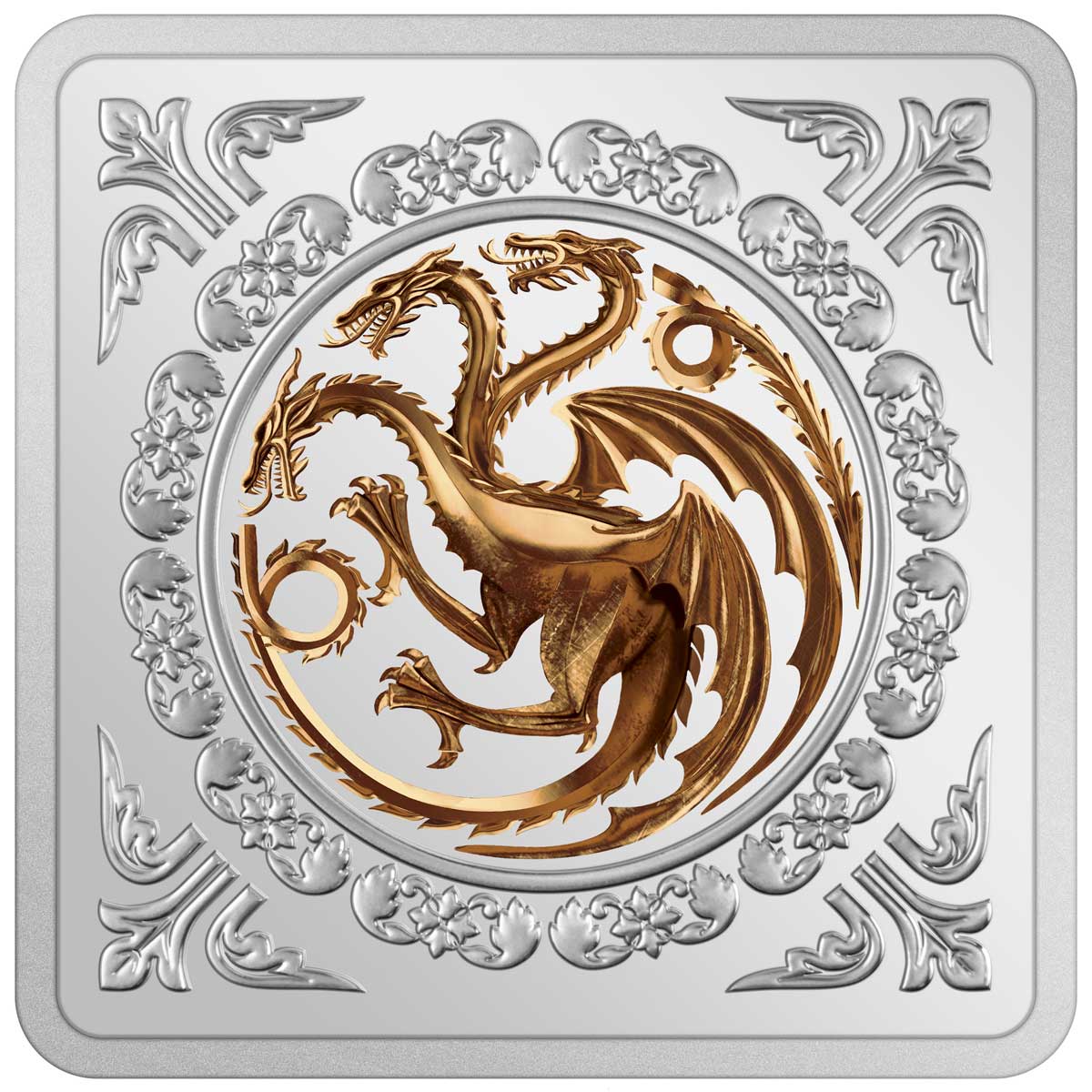 GAME OF THRONES™ - Targaryen Sigil 1oz Silver Medallion