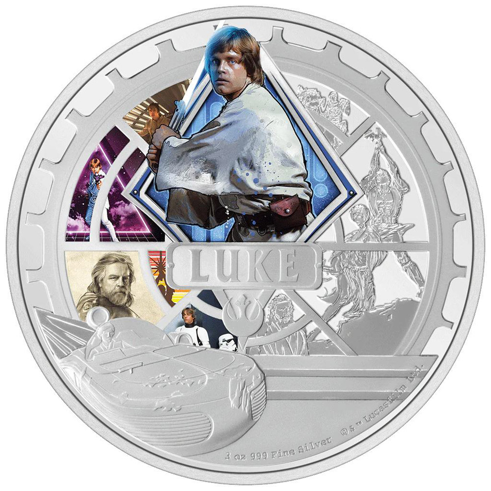 STAR WARS - LUKE SKYWALKER™ : 2023 Niue 3oz silver coin