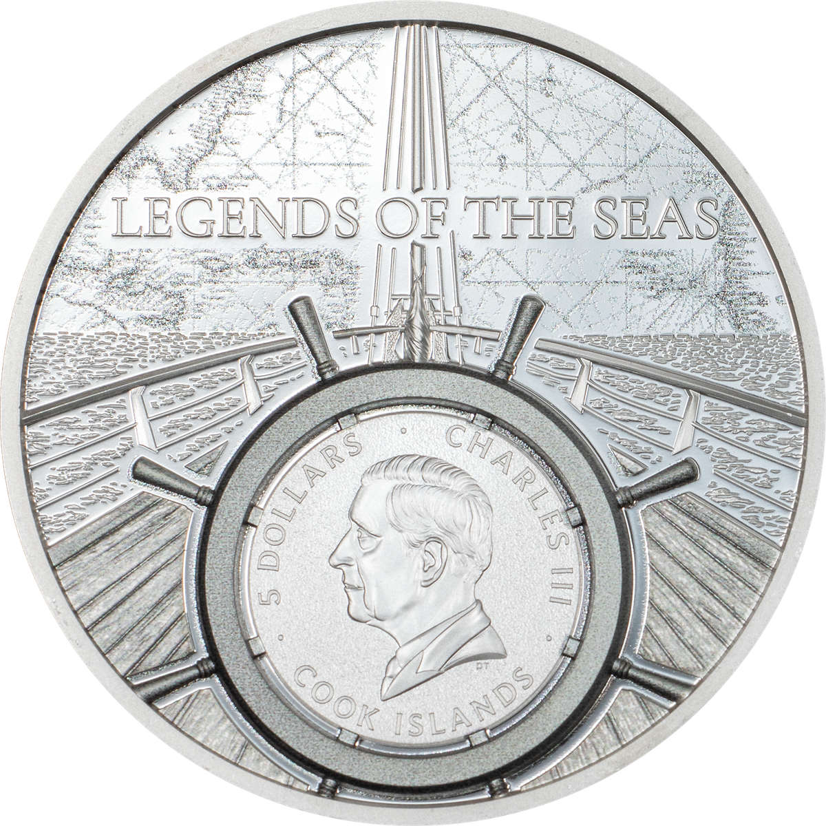 LEGENDS OF THE SEA - SANTA MARIA: 2026 Cook Islands 1oz proof silver coin - Image 4