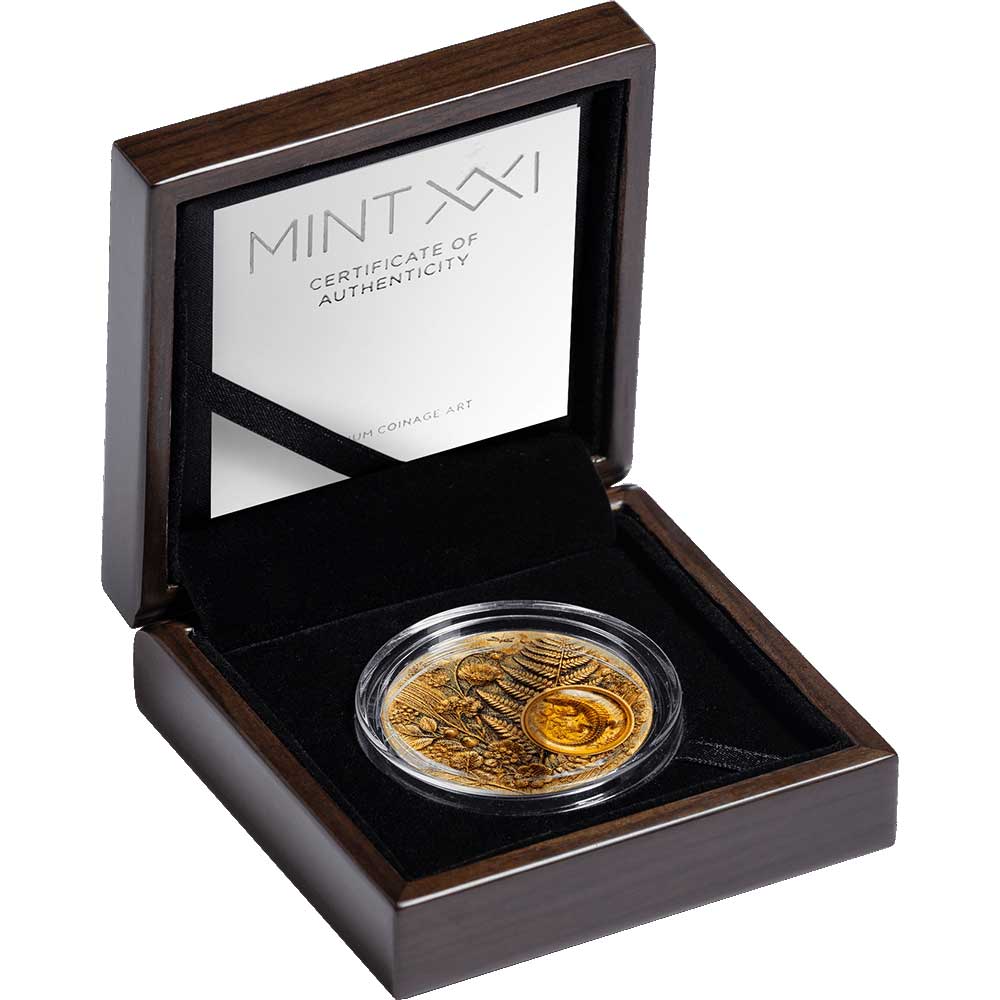 AMBER MIRAGE – LIZARD: 2026 $2 Samoa 62.2g gilded silver coin - Image 5