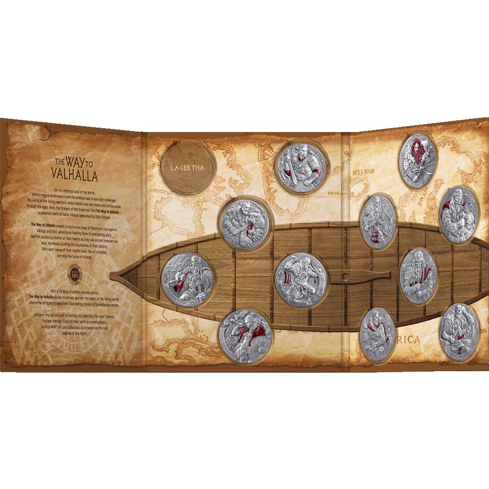 THE WAY TO VALHALLA - HARALD HARDRADA : 2026 Cameroon 2000 Franc 62.2g antique silver coin - Image 7