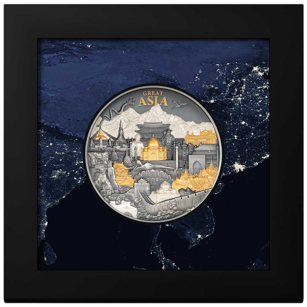 HIDDEN TREASURE – GREAT ASIA: 2027 Cook Islands 3oz proof silver coin - Image 4