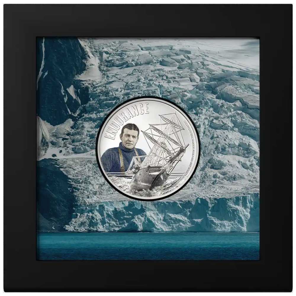 LEGENDS OF THE SEA - ENDURANCE: 2027 Cook Islands 1oz proof silver coin - Image 3